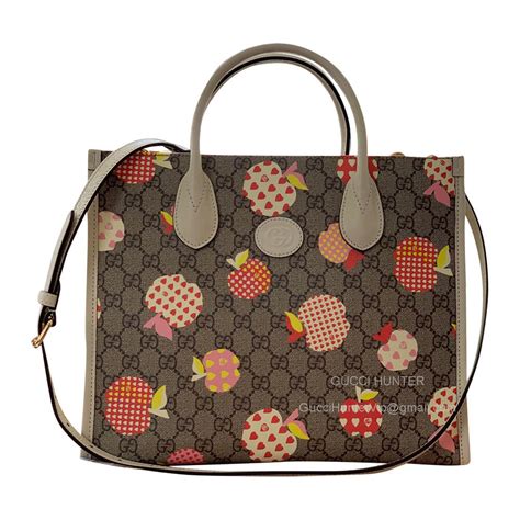 gucci les pommes small tote|Gucci Small GG Supreme Les Pommes Tote .